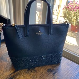 Kate Spade Black Glitter Handbag